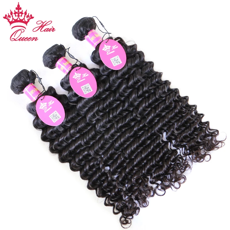 100% Unprocessed Virgin Top Brazilian Raw Hair Bundles Deep Wave Natural Color 30 Inch 100% Virgin Human Hair Weave