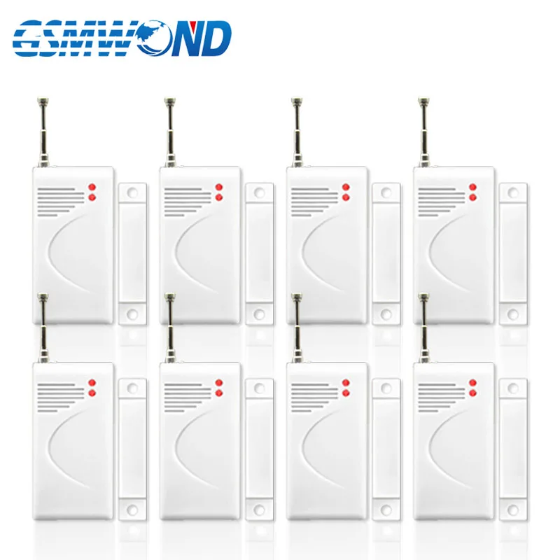 

8 pieces of Wireless Door Window Detector, 433MHz Wireless Door Window Open Sensor Alarm For Home Burglar Alarm System