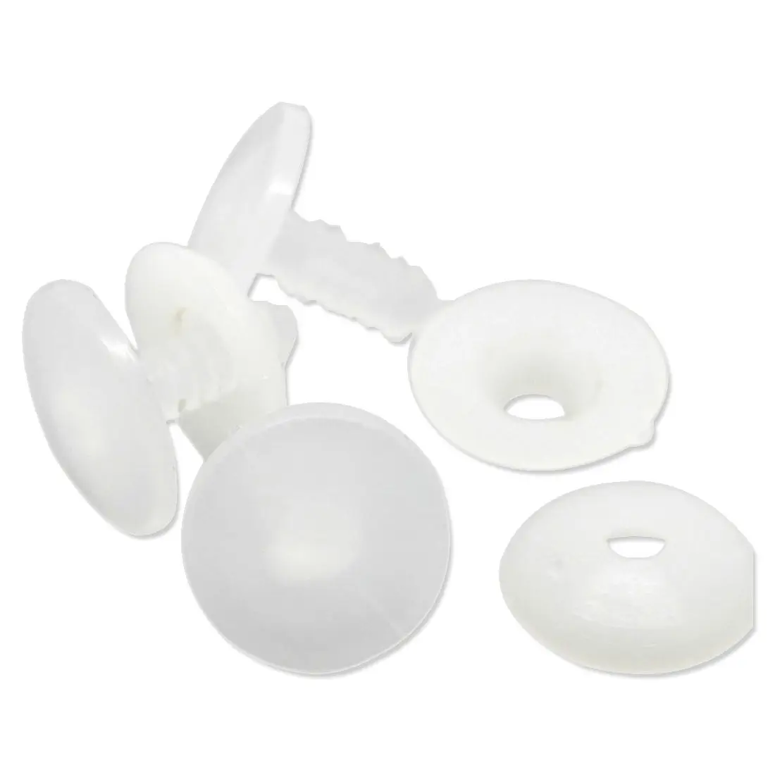 Nuovo 50Set Bianco Giocattolo Bambola Che Fa il Mestiere Giunti 20mm x 20mm 20mm x 5mm bambole accessori Per I Giocattoli Orso di plastica giunti bambola