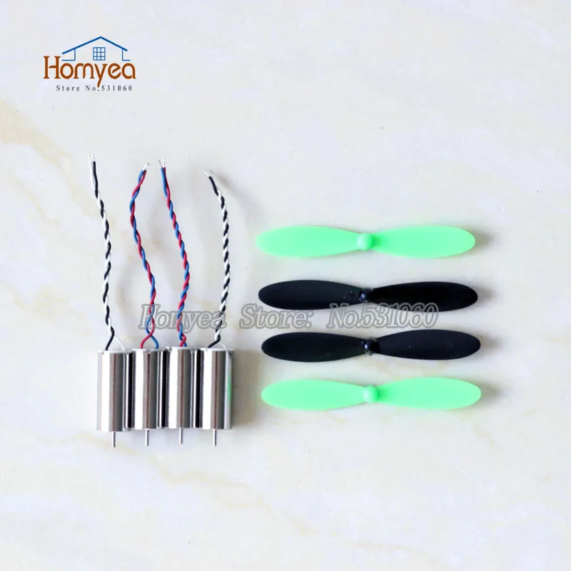 Hubsan x4 H107C H107D remote control Quadcopter rc drone Spare Parts engines Motor propeller blade Set