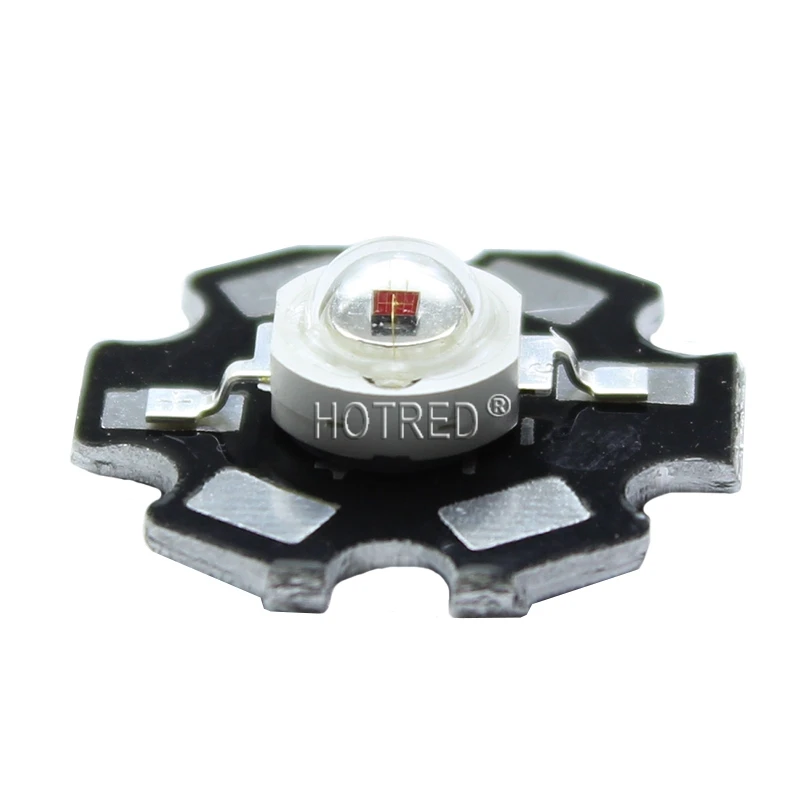 20PCS 730NM 740nm 3W Far Red LED Far Infrared LED 3W 720NM IR LED  with 20mm Star Platine Base for For LED Project DIY