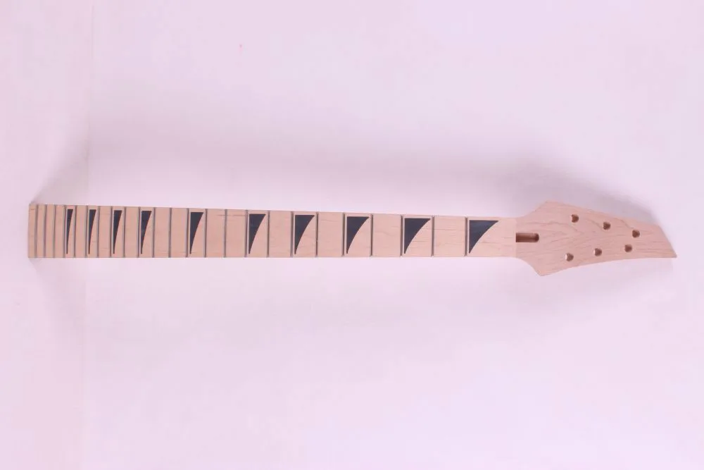 one   electric guitar neck maple made and maple wood  fingerboard Bolt on 24 fret