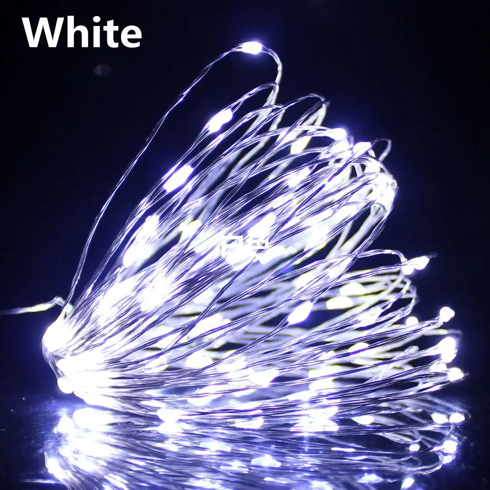 10M 20M 50M 100M  LED String Lights DC12V 110V 220V Fairy Lights Garland Christmas Tree Holiday Wedding Party Decoration Lamps