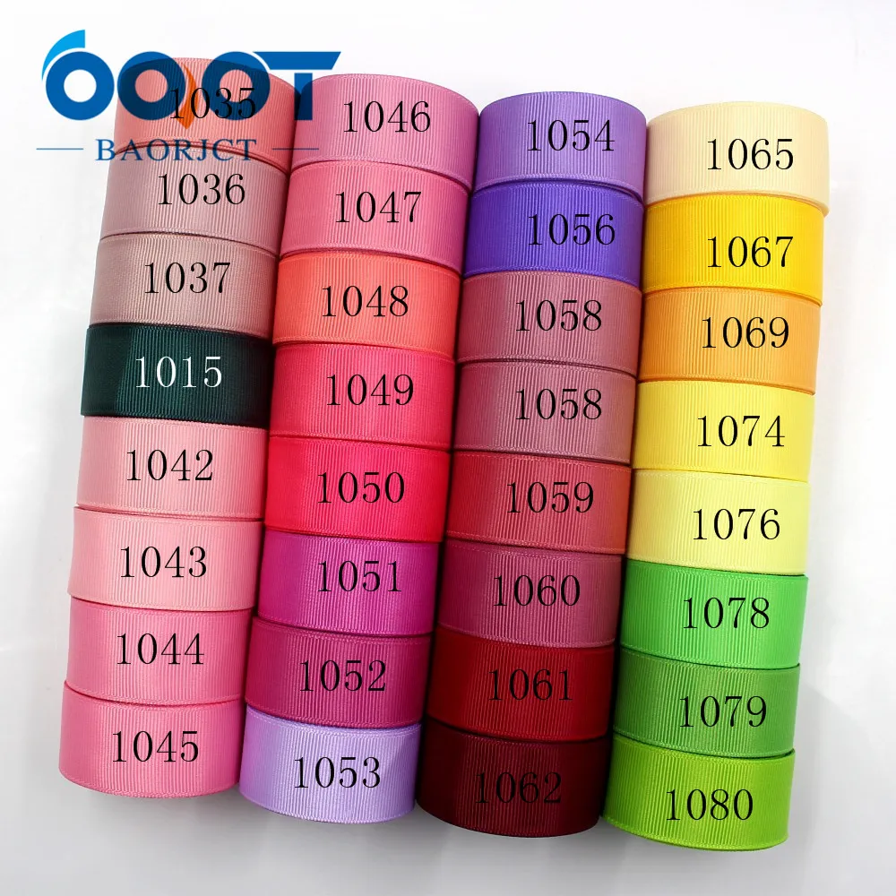 OOOT BAORJCT 181014-L25mm-3, 25 millimetri 10 metri di Colore Solido Nastri a trasferimento Termico nastro del grosgrain Stampato, FAI DA TE