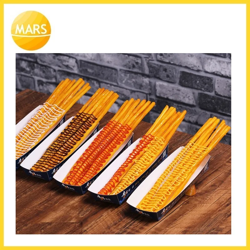 long potato french fries model fake longest potato fries model mold footlong chips sample snack food simulation props