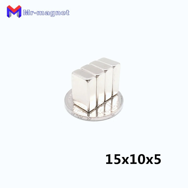 50pcs 15mm x 10mmx5mm Strong Block permanent Slice Magnets 15*10*5 High Quality Magnets