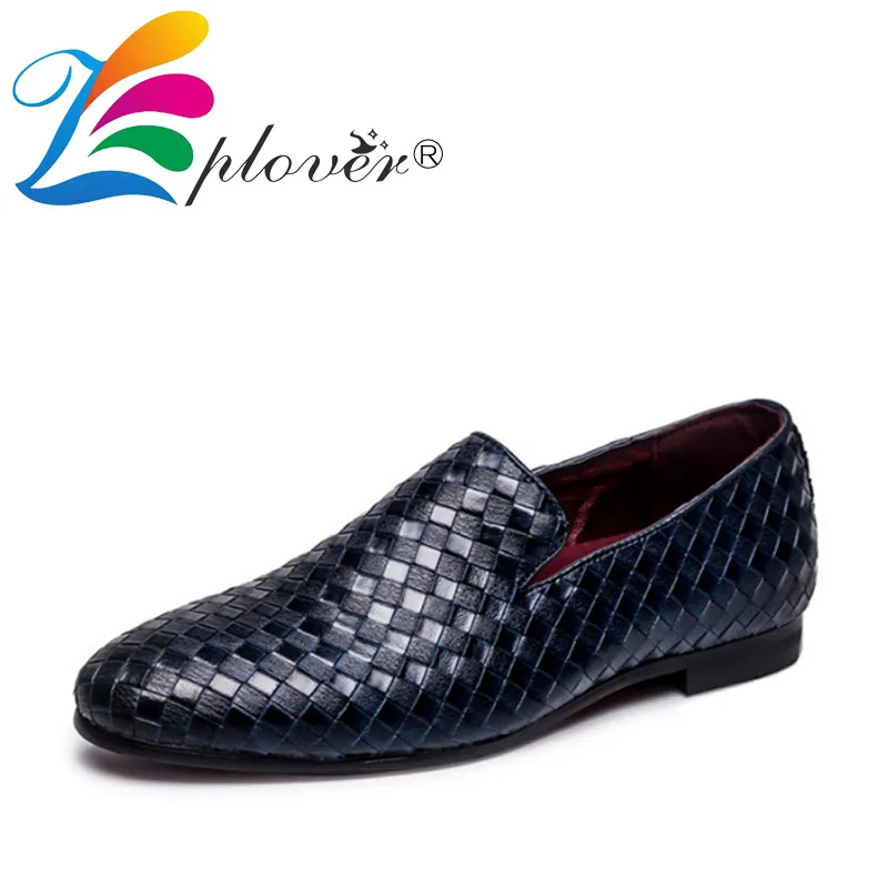 Men Shoes Luxury Brand Braid Loafers Leather Casual Driving Oxfords Shoes Men Loafers Moccasins Italian Shoes For Men Flats