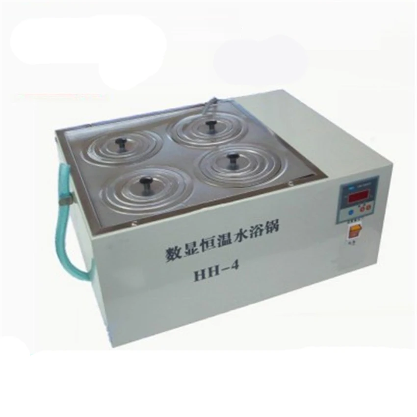 1 قطعة 1000W HH-4 أربعة ثقوب الرقمية الكهربائية ثرموستاتي حمام الماء 202 المواد الدائمة محطة 110V