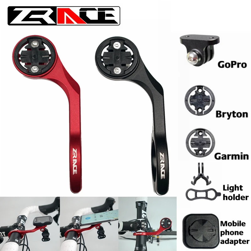 Soporte de montaje para cámara de ordenador de bicicleta ZRACE, soporte frontal para bicicleta de soporte para iGPSPORT Garmin Bryton Wahoo Gopro