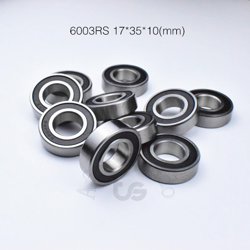 Bearing 1pcs  rubber Sealed 6003RS 17*35*10(mm) chrome steelHigh speed Mechanical equipment parts