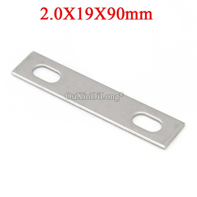 

50PCS Stainless Steel Straight Flat Corner Braces Furniture Assembly Splicing Code Board Frame Shelf Connecting Brackets