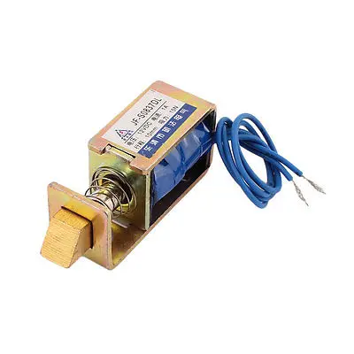 

JF-S0837DL DC 12V/DC24V 1A 15N Pull Push Open Frame Solenoid Electromagnet for Locks