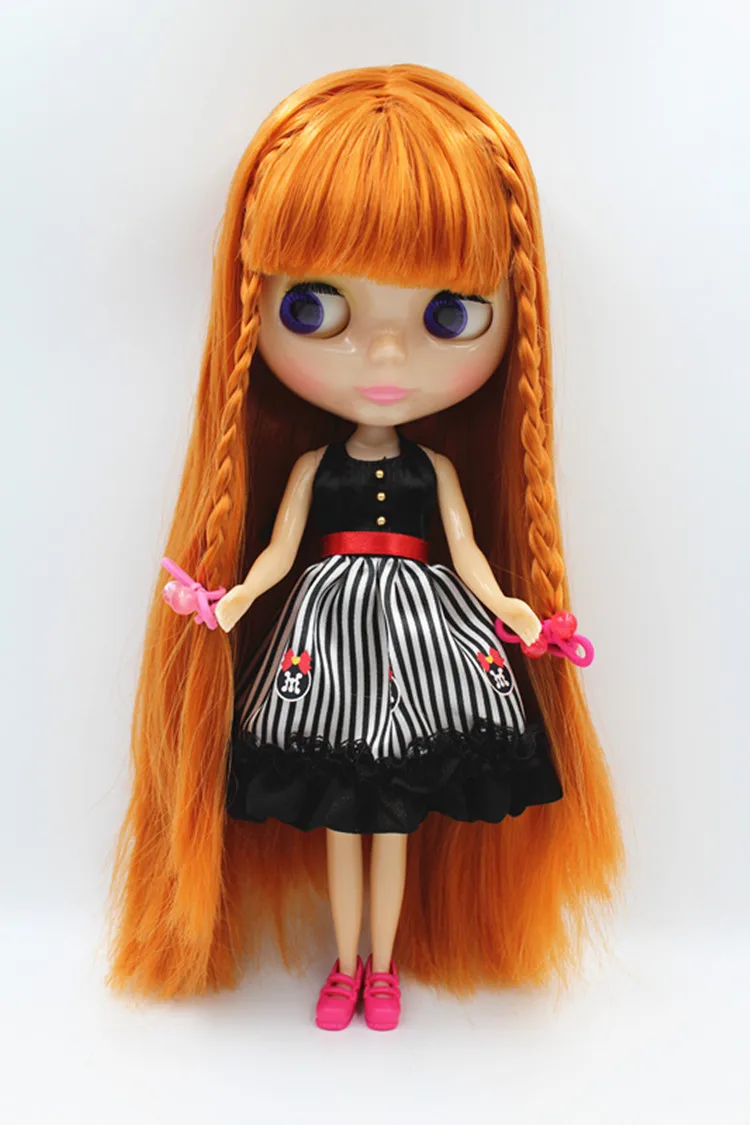 

Кукла Blygirl, оранжевые прямые волосы, кукла Blyth, тело, мода, может переделать макияж, модная Кукла, белая кожа