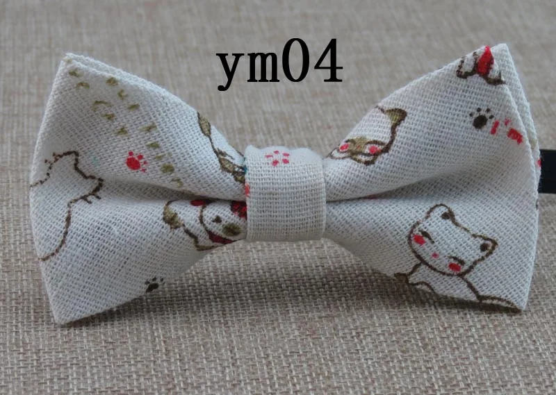 Fashion trend in the new fabrics of flax cool features unique lovely handsome baby accessories bow tie bowknot cravata