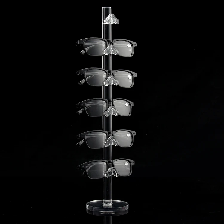 Acrylic Fashion Design 6 Pairs Sunglasses Eye Glasses Frame Rack Eyewear Counter Holder Display Stand Display Holder