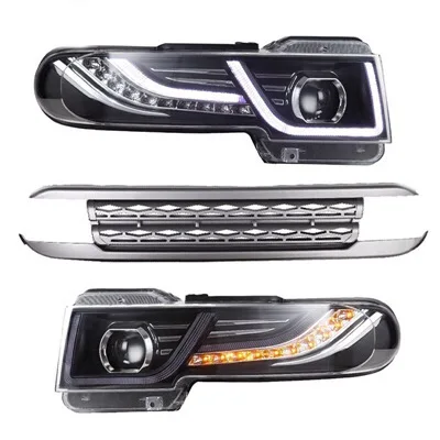 Car styling For Toyota FJ Cruiser 2007-2014 LED Headlight Halo HID Lamp + Tail Lights + Grille