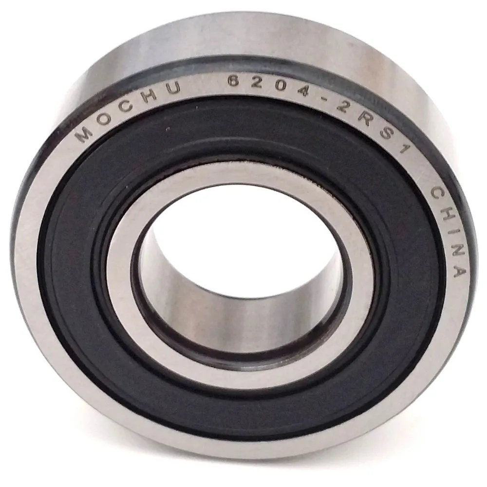 1pcs Bearing 6204 6204RS 6204-2RS1 6204-2RS 20x47x14 MOCHU Shielded Deep Groove Ball Bearings Single Row High Quality