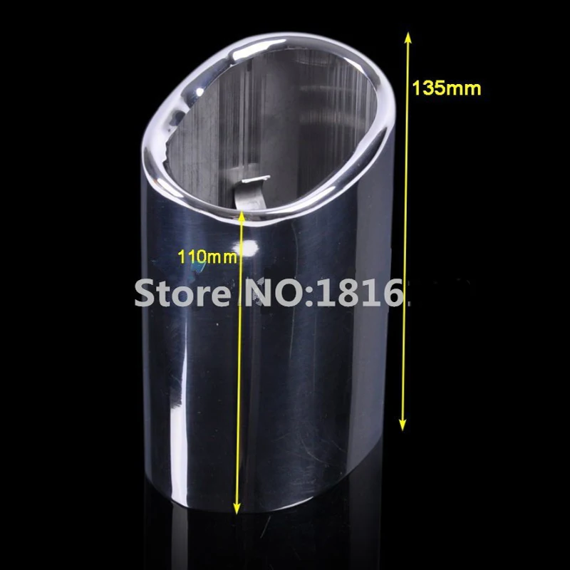 1pcs Stainless Steel Car Exhaust Muffler Tip Pipes Cover for BMW E90 E91 E92 E93 318i 320i 318d 2005-2011 Accessories