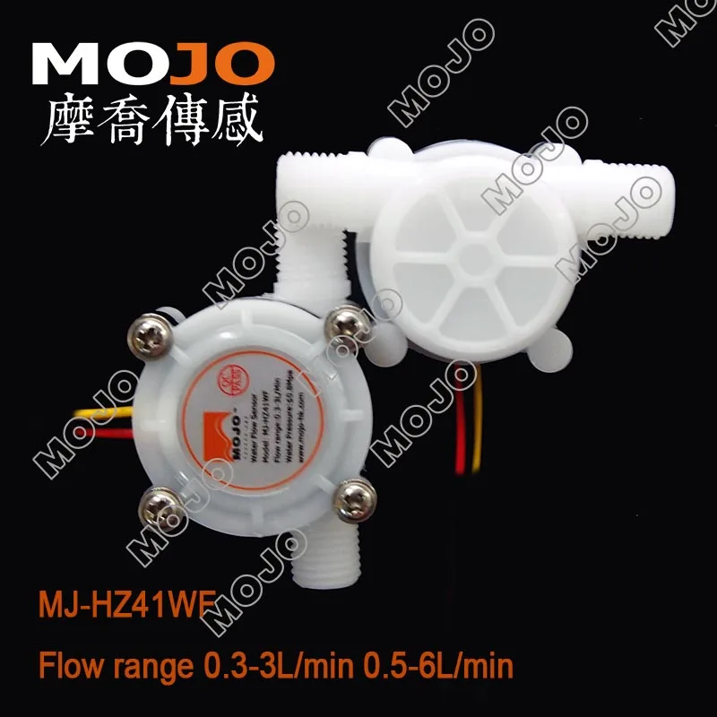 

MJ-HZ41WF 0.3-3L/min G1/4" Flow Water Pulse Output Meter Flow Sensor 5pcs/lots