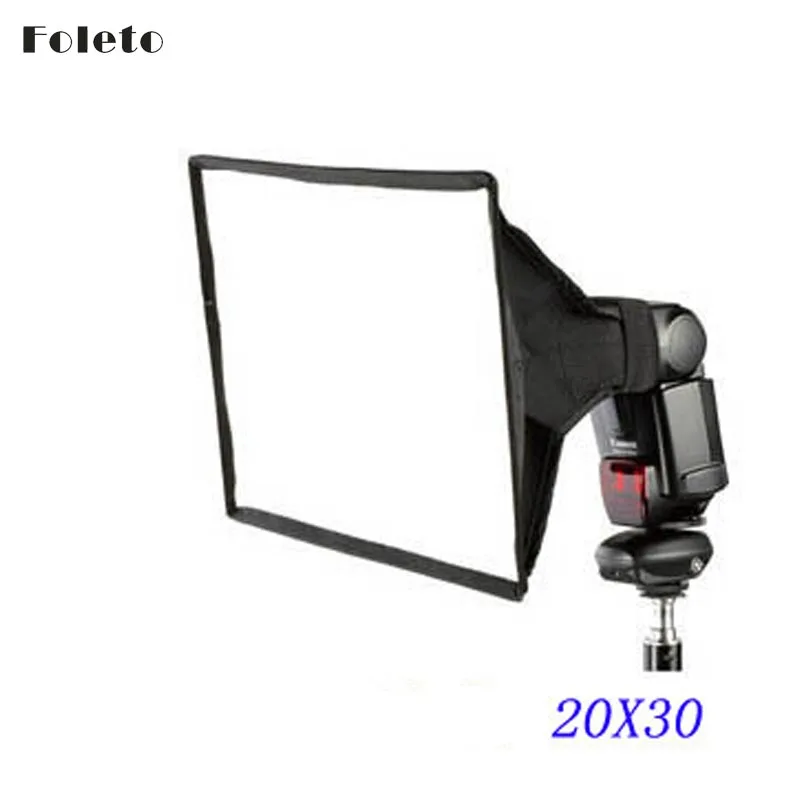 

Foleto 20*30cm Flash softbox Diffusers Soft Box for canon 580EX/430EX/550EX/540EZ/420EX/380EX nikon sb600 sb800 speedlite