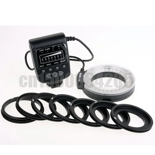 Кольцо-вспышка для 650D 5D Mark III, 600D, 7D, 60D, D7000, D3100, D3200, D5100, D5000, FC-100 светодиод