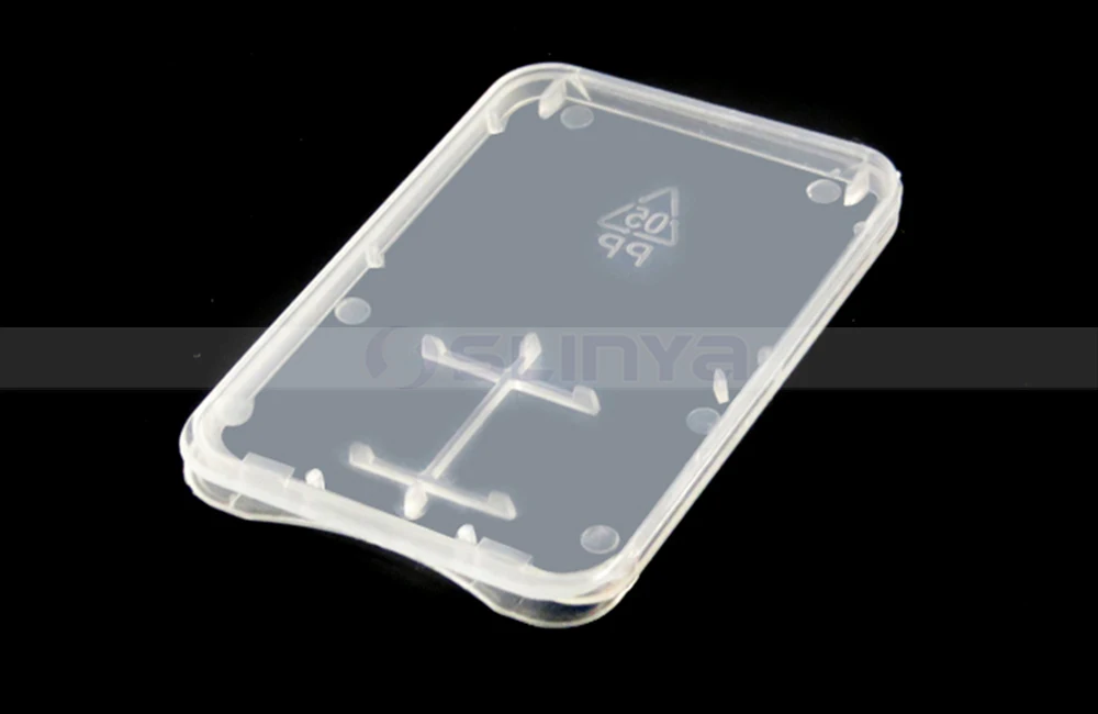 1000 teile/los Kunststoff Standard SD SDHC Speicher Karte Fall Halter Box Lagerung Tragen Lagerung Box für SD TF Karte – Detail 1