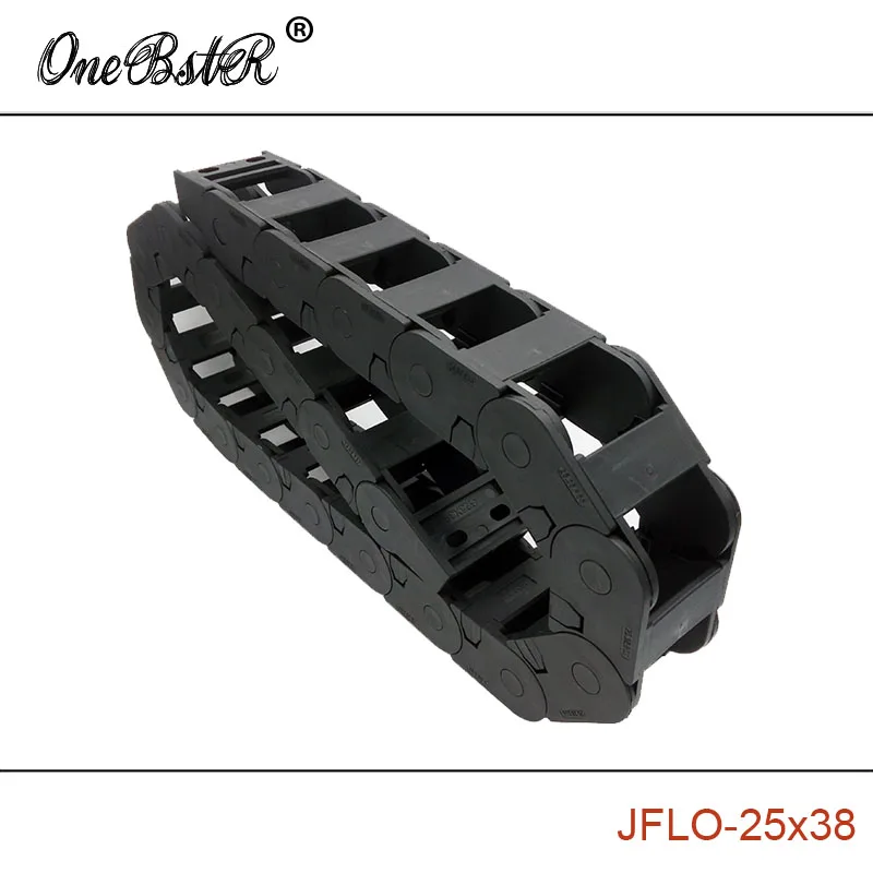 JFLO 1 Meter 25x38mm Wire Carrier Cable Drag Chain Connection Interior Opening Protection Towline Joints Tanks Hot Sales