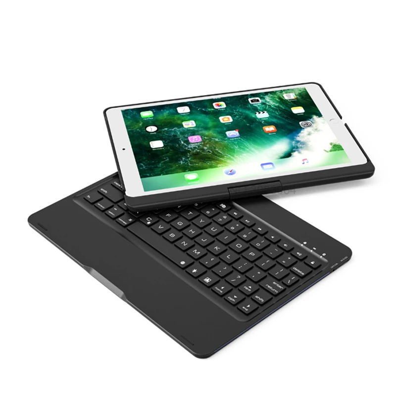 Landas For iPad 10.5 Keyboard Case Cover 360 Rotation Backlit Bluetooth Wireless Smart Keyboard For iPad Pro 10.5 Inch Tablet