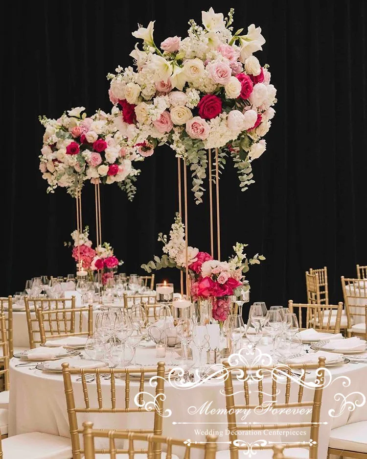 

Gold Flower Stand Wedding Centerpiece For Table Wedding Table Decoration Table Centerpiece Event Party Ceremony Decor