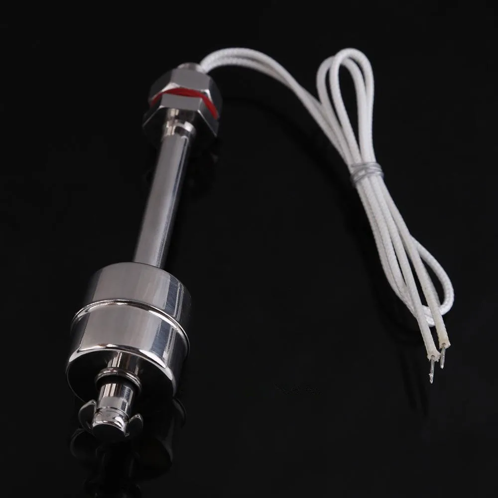 2pcs  LS4G Liquid Water Level Control Sensor Stainless Steel Float Switch 0-220V DC 12cm length