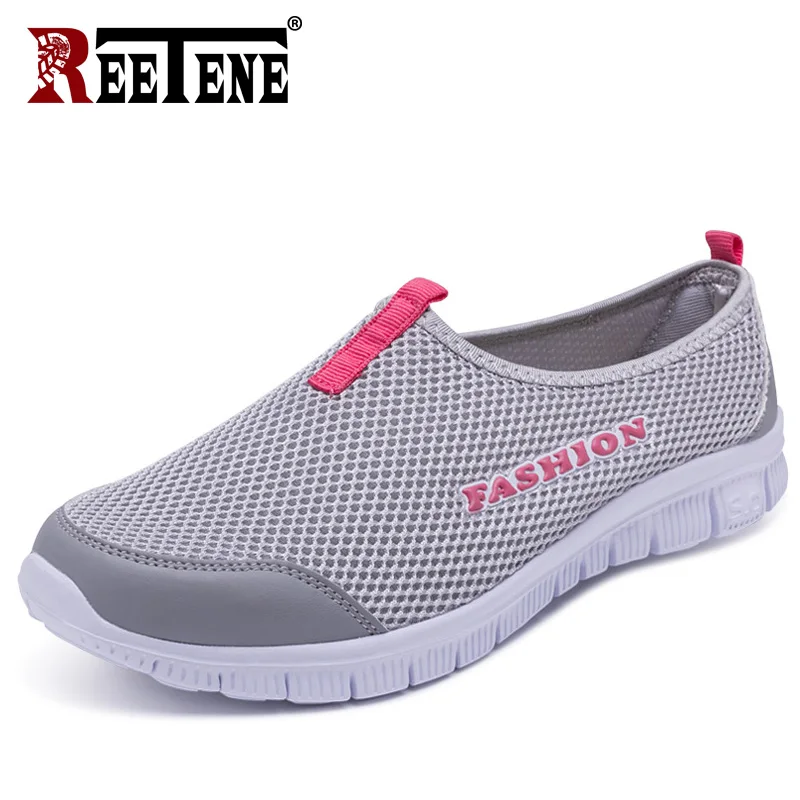 

REETENE 2019 New Summer Shoes Women Cheapest Mesh Casual Shoes For Women Sneakers Outdoor Sport Lovers' Shoes Size 33-46