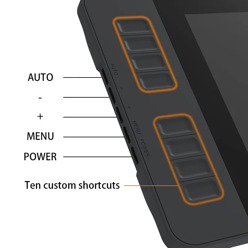 GAOMON PD1161 IPS HD Graphics Drawing Display Digital Tablet Monitor With 8 Shortcut Keys & 8192 Levels Battery-Free Pen