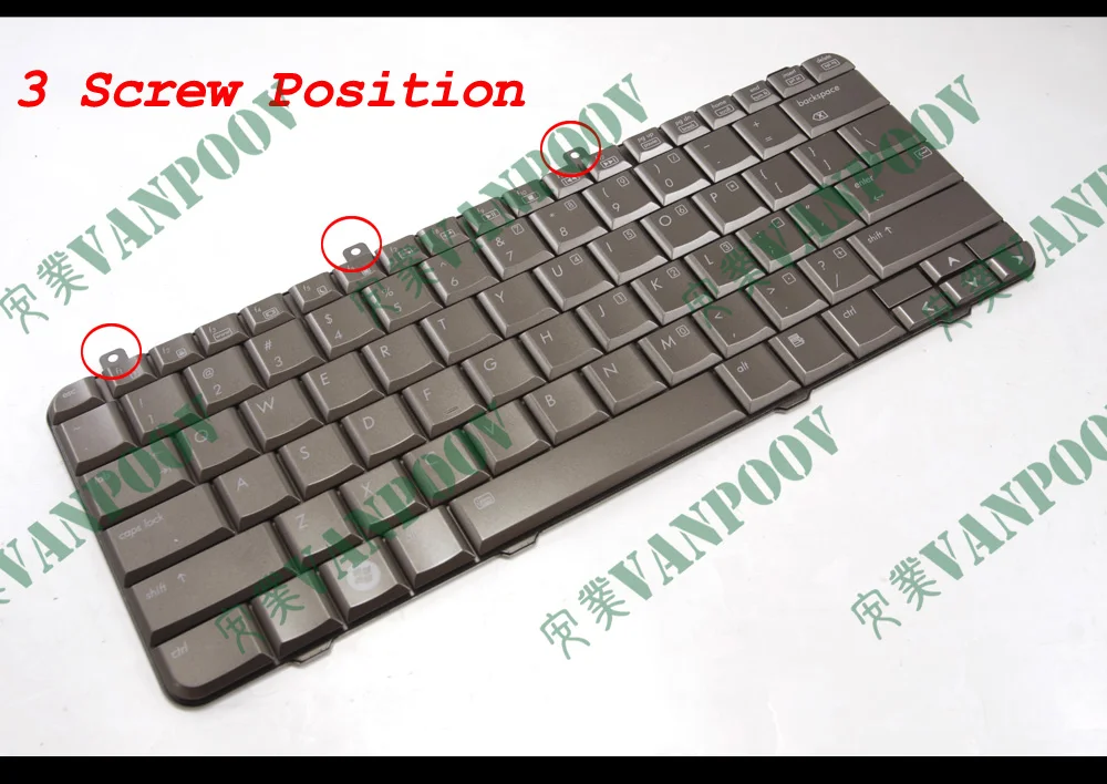 New Laptop Keyboard for HP Pavilion dv3 dv3-1000 dv3Z dv3Z-1000 Bronze Coffee Brown color with Backlit US Version - PK1305Q0300