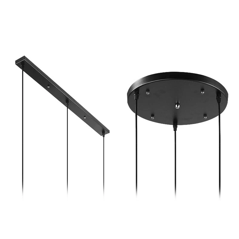 

3 Holes Ceiling Plate for Pendant Lamp Ceiling Mounted Ceiling Base for Chandeliers White Black Gold color