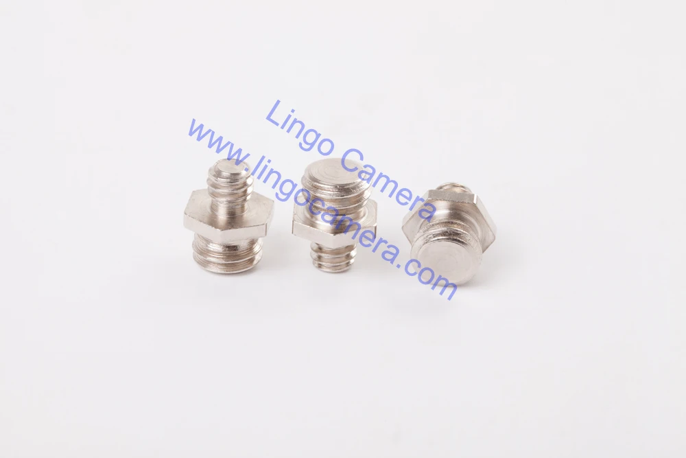 LL1483 Edelstahl Silber 1/4 "zu 3/8" Schraube Für Kamera Stativ Einbeinstativ