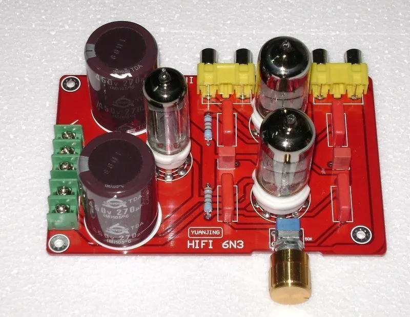 6N3 tube preamplifier board with tube rectifier