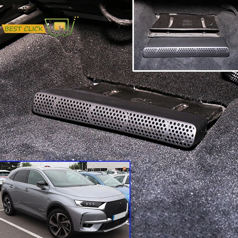 For PSA DS7 DS 7 Crossback 2017 2018 Under Seat Chair Below Footwell AC Heater Air Vent Conditioner Outlet Molding Vent Cover