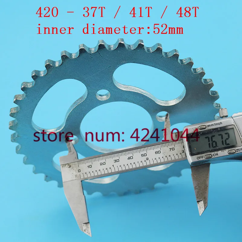 NEW motorcycle scooter drive gear 420 rear chain sprocket 52mm 37T 41T 48T tooth for Chinese ATV Quad Pit Dirt Bike Buggy
