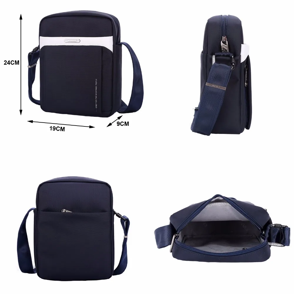 SINPAID New Design Anti Theft Shoulder Bag Waterproof Cross Body Sling Messenger Bag for Men Anti-theft Buckle and Zipper