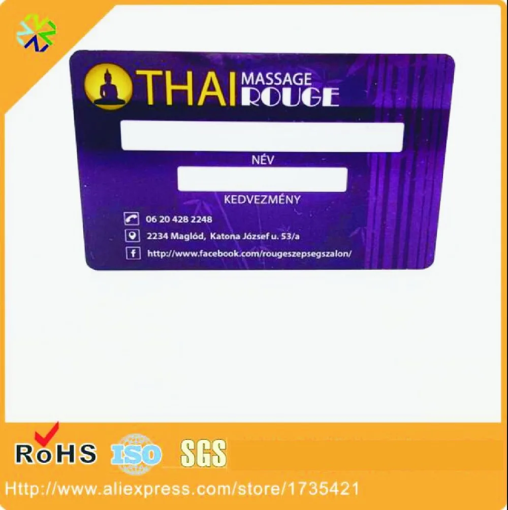 (1000pcs/lot)Plastic PVC Business ID Card Printing