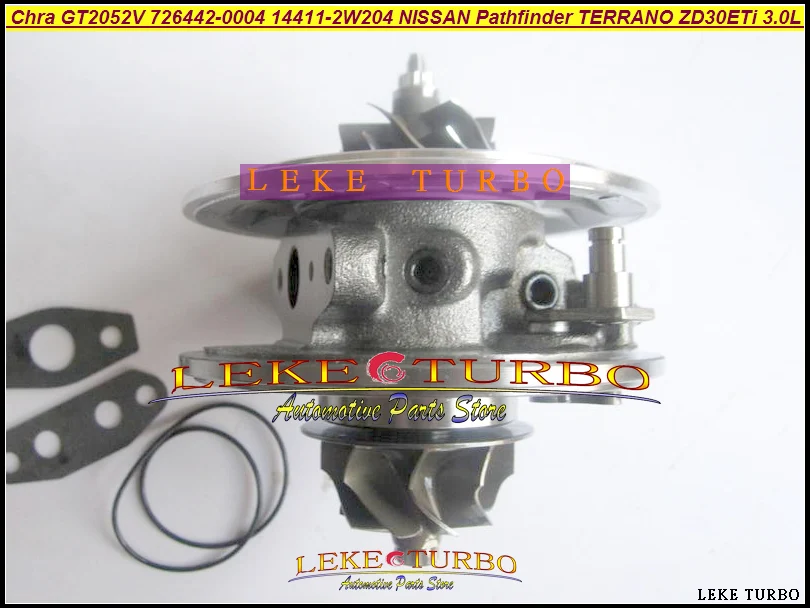 Free Ship Turbo Cartridge Chra GT2052V 726442-0004 726442 0001 726442-5004S 14411-2W204 For NISSAN Pathfinder TERRANO ZD30ETi