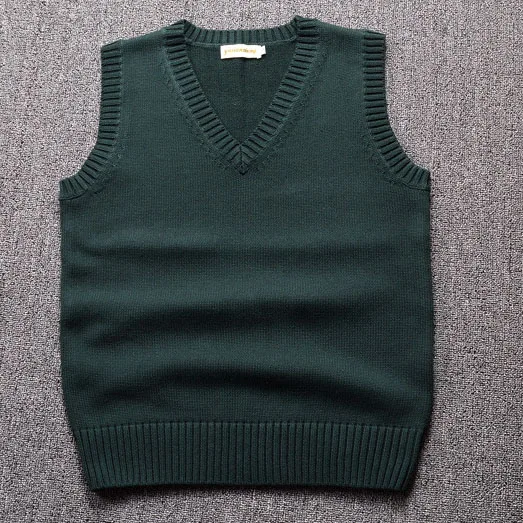 New ,Wine red / Green / Coffee Color Sweater vest solid color JK cute cosplay pullover Girl school vest