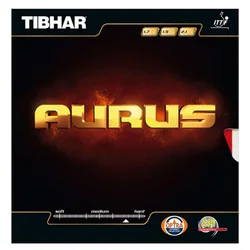 TIBHAR-tenis de mesa de goma AURUS Alemania, tenis de mesa con espinillas de velocidad giratoria, con esponja de ping pong