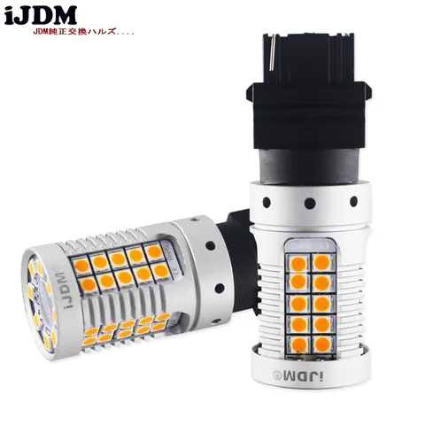 iJDM No Hyper Flash 3156 Светодиодный Canbus T25 PY27W PY27/7W Автомобильный светодиодный светильник 3030 SMD Янтарный Белый Красный Автоматические стоп-сигналы Поворотная лампа