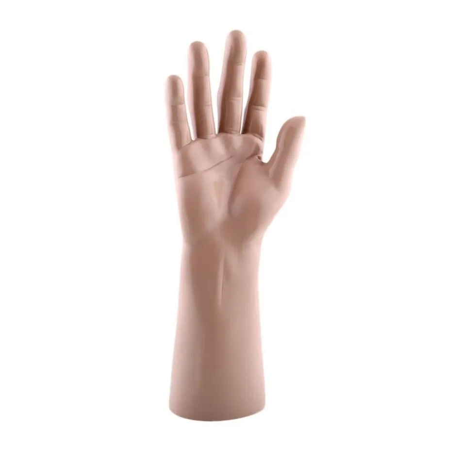 Vivid Skin Color Mannequin Hand Man Yellow Mannequin Finger Jewelry Nail Showcase Watch Ring Bracelet Gloves Stand Display Hands