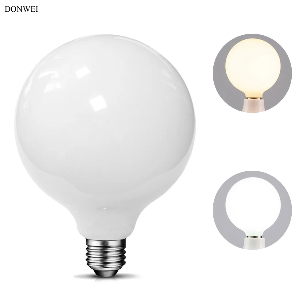 

DONWEI 6W 9W LED Bulb G80 G95 360 Degree Glass Ball Light Bulbs Indoor Decoration Eye Protection Energy Saving Lamp