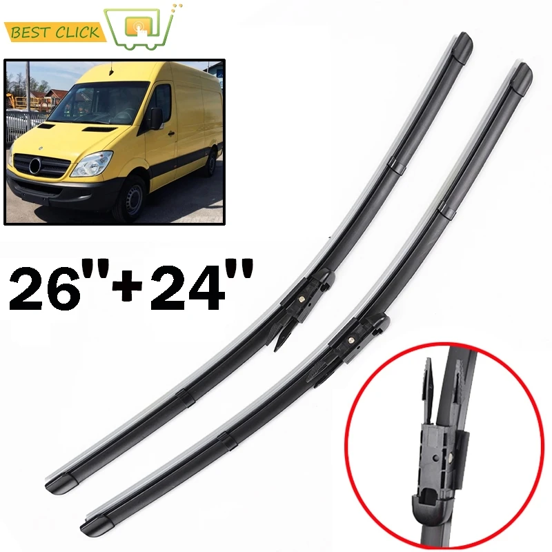 Misima Windscreen Wiper Blades For Mercedes Sprinter W906 For VW Crafter 2007 2008 2009 2010 2011 2012 2013 2014 2015 2016 2017