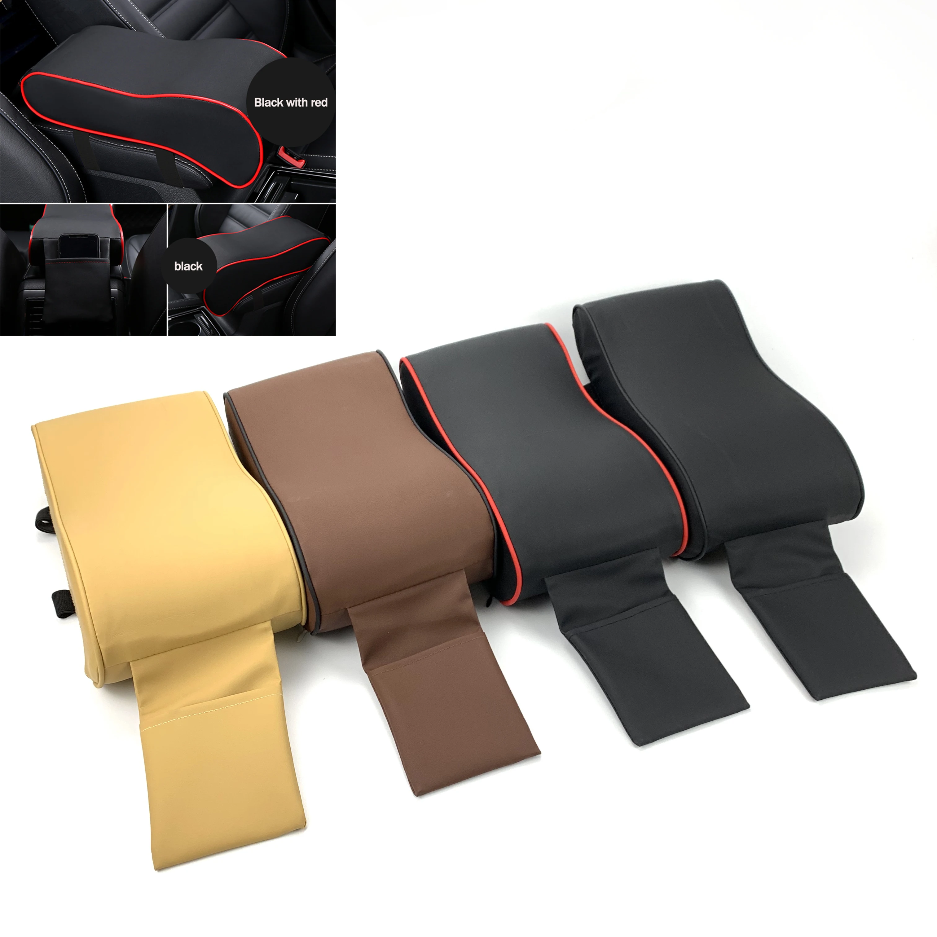 Car Armrest Pad For Skoda Octavia Yeti Roomster Fabia Rapid Superb KODIAQ Citigo KAMIQ KAROQ SCALA  VISION X