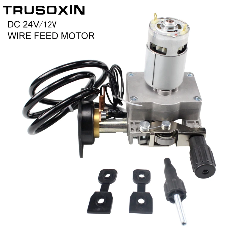 Welding Machine Accessories DC12V/24V Wire Feed Assembly Wire Feeder Motor MIG Welding Machine Welder Euro Connector MIG-160