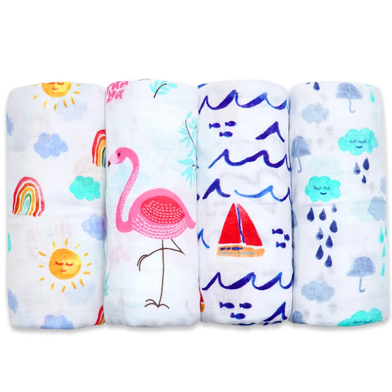 Muslinlife New Arrival 2018 Catcus Blanket Baby Bamboo Cotton Blanket Soft Kids 120*120cm Blanket Baby Newborn